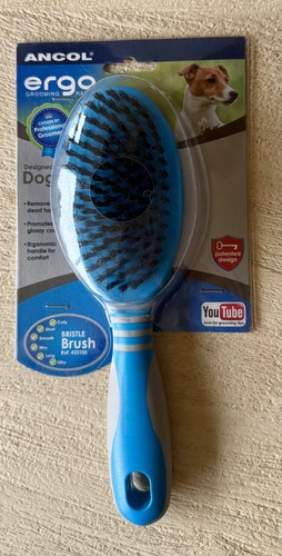 Ancol ergo dog bristle brush - ancol,